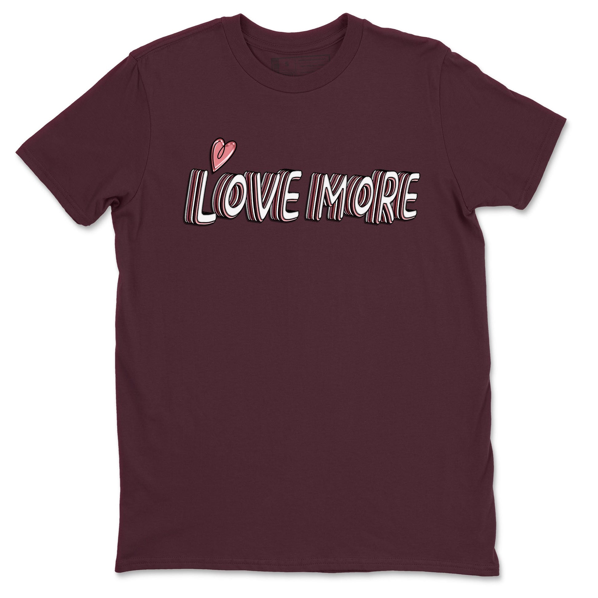 Dunk Valentine's Day shirt to match jordans Love More sneaker tees Dunks Valentine's Day SNRT sneaker Release Tees unisex cotton Maroon 2 crew neck shirt