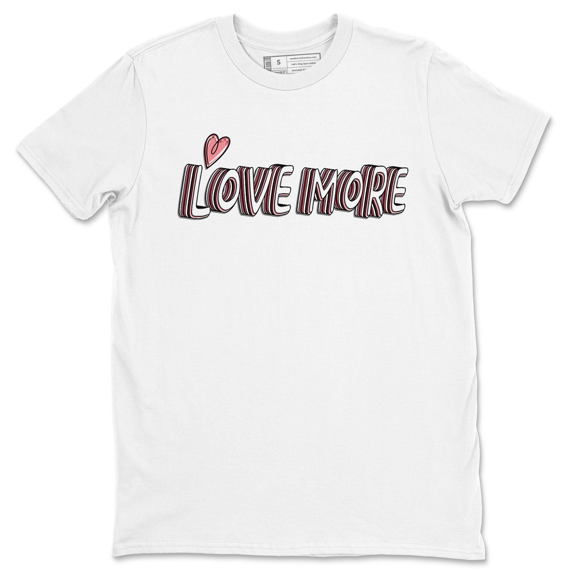 Dunk Valentine's Day shirt to match jordans Love More sneaker tees Dunks Valentine's Day SNRT sneaker Release Tees unisex cotton White 2 crew neck shirt