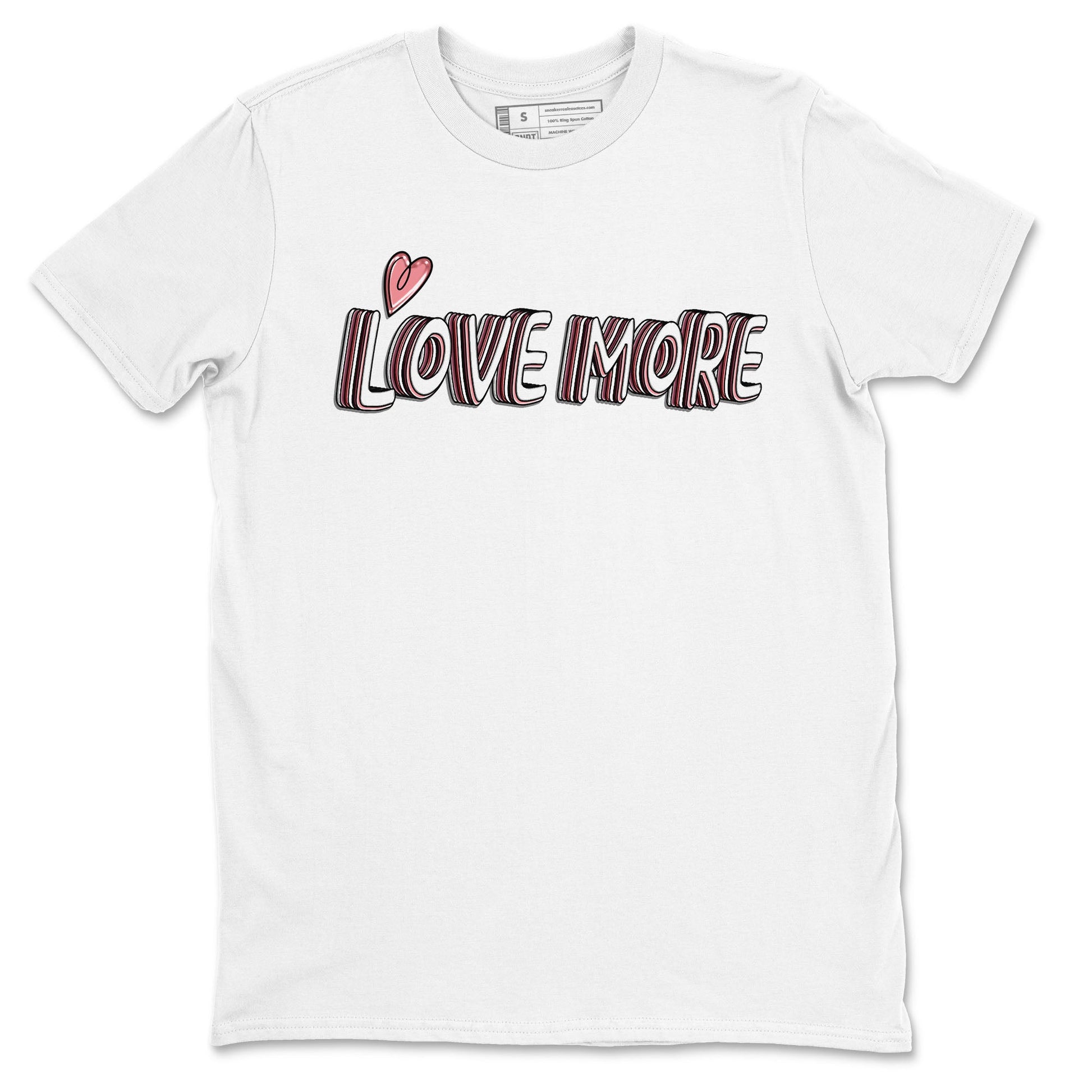 Dunk Valentine's Day shirt to match jordans Love More sneaker tees Dunks Valentine's Day SNRT sneaker Release Tees unisex cotton White 2 crew neck shirt