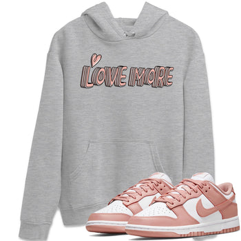 Nike Dunks Low Rose Whisper shirt to match jordans Love More sneaker tees Nike Dunk Rose Whisper SNRT Sneaker Release Tees Unisex Heather Grey 1 T-Shirt