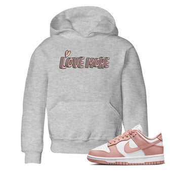 Nike Dunks Low Rose Whisper shirt to match jordans Love More sneaker tees Nike Dunk Rose Whisper SNRT Sneaker Release Tees Baby Toddler Heather Grey 1 T-Shirt