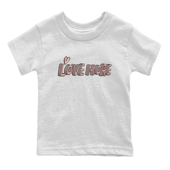 Nike Dunks Low Rose Whisper shirt to match jordans Love More sneaker tees Nike Dunk Rose Whisper SNRT Sneaker Release Tees Baby Toddler White 2 T-Shirt
