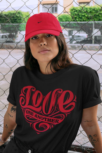 Jordan 12 Super Bowl Sneaker Match Tees Love One Another Sneaker Tees Jordan 12 Super Bowl Sneaker Release Tees Unisex Shirts