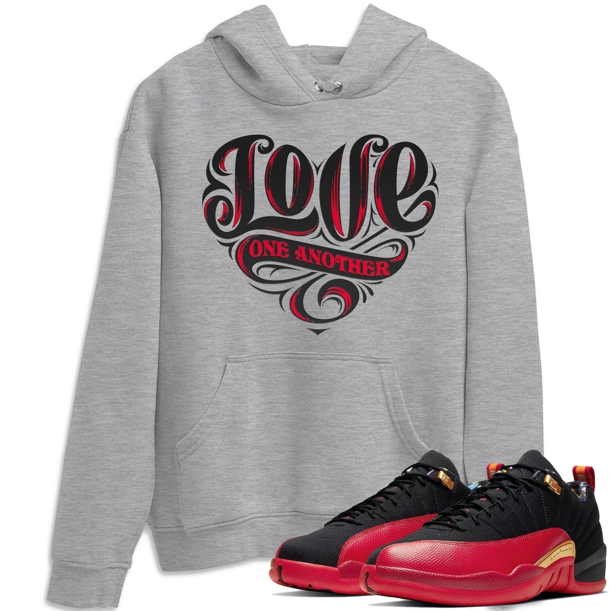 Jordan 12 Super Bowl Sneaker Match Tees Love One Another Sneaker Tees Jordan 12 Super Bowl Sneaker Release Tees Unisex Shirts