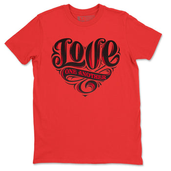 Jordan 12 Super Bowl Sneaker Match Tees Love One Another Sneaker Tees Jordan 12 Super Bowl Sneaker Release Tees Unisex Shirts