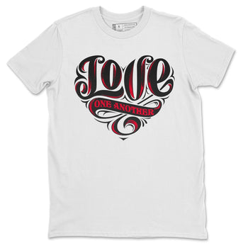 Jordan 12 Super Bowl Sneaker Match Tees Love One Another Sneaker Tees Jordan 12 Super Bowl Sneaker Release Tees Unisex Shirts