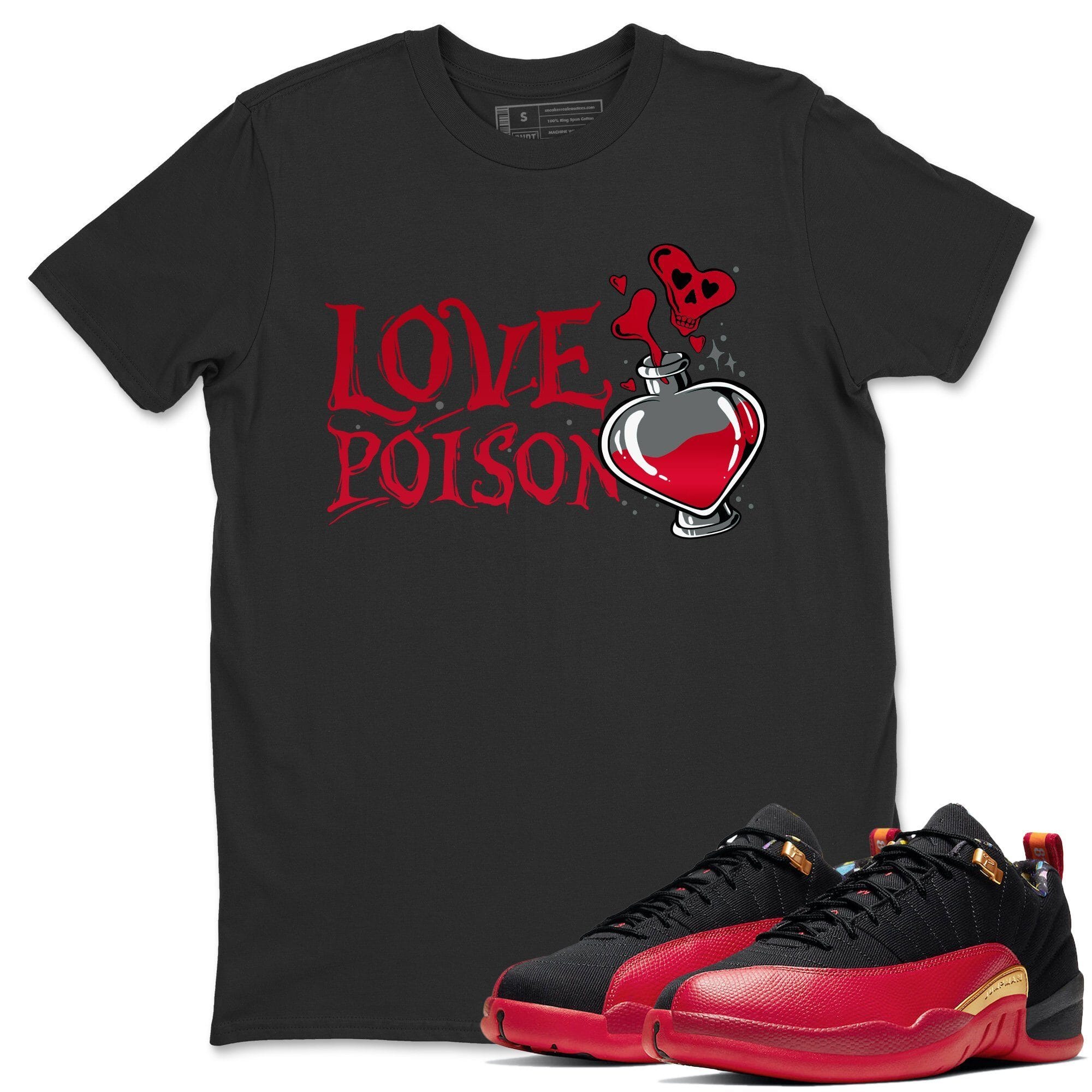 Jordan 12 Super Bowl Sneaker Match Tees Love Poison Sneaker Tees Jordan 12 Super Bowl Sneaker Release Tees Unisex Shirts