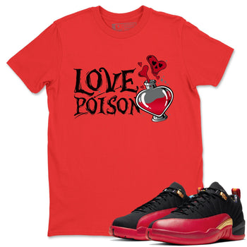 Jordan 12 Super Bowl Sneaker Match Tees Love Poison Sneaker Tees Jordan 12 Super Bowl Sneaker Release Tees Unisex Shirts