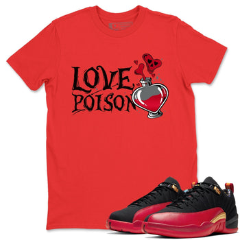 Jordan 12 Super Bowl Sneaker Match Tees Love Poison Sneaker Tees Jordan 12 Super Bowl Sneaker Release Tees Unisex Shirts