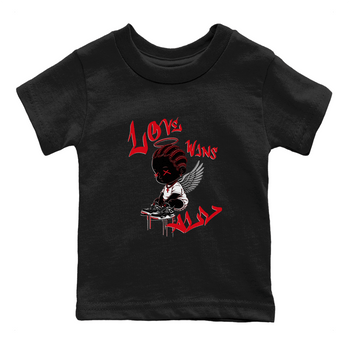 Air Jordan 4 Bred Reimagined shirt to match jordans Love Wins All sneaker tees 4s Bred Reimagined SNRT sneaker release tees baby toddler Black 2 cotton Shirt