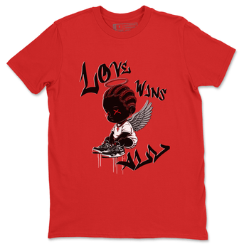 Air Jordan 4 Bred Reimagined shirt to match jordans Love Wins All sneaker tees 4s Bred Reimagined SNRT Sneaker Release Tees unisex cotton Red 2 crew neck shirt