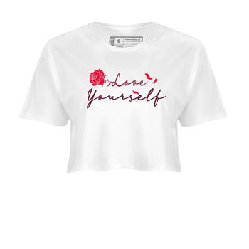 AF1 Layers Of Love shirt to match jordans Love Yourself sneaker tees Air Force1 Layers Of Love SNRT Sneaker Release Tees White 2 crop length shirt