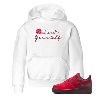 AF1 Layers Of Love shirt to match jordans Love Yourself sneaker tees Air Force1 Layers Of Love SNRT sneaker release tees baby toddler White 1 cotton Shirt