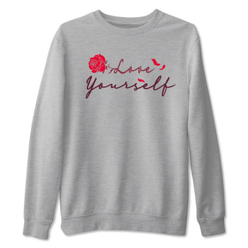 AF1 Layers Of Love shirt to match jordans Love Yourself sneaker tees Air Force1 Layers Of Love SNRT Sneaker Release Tees unisex cotton Heather Grey 2 crew neck shirt