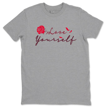 AF1 Layers Of Love shirt to match jordans Love Yourself sneaker tees Air Force1 Layers Of Love SNRT Sneaker Release Tees unisex cotton Heather Grey 2 crew neck shirt