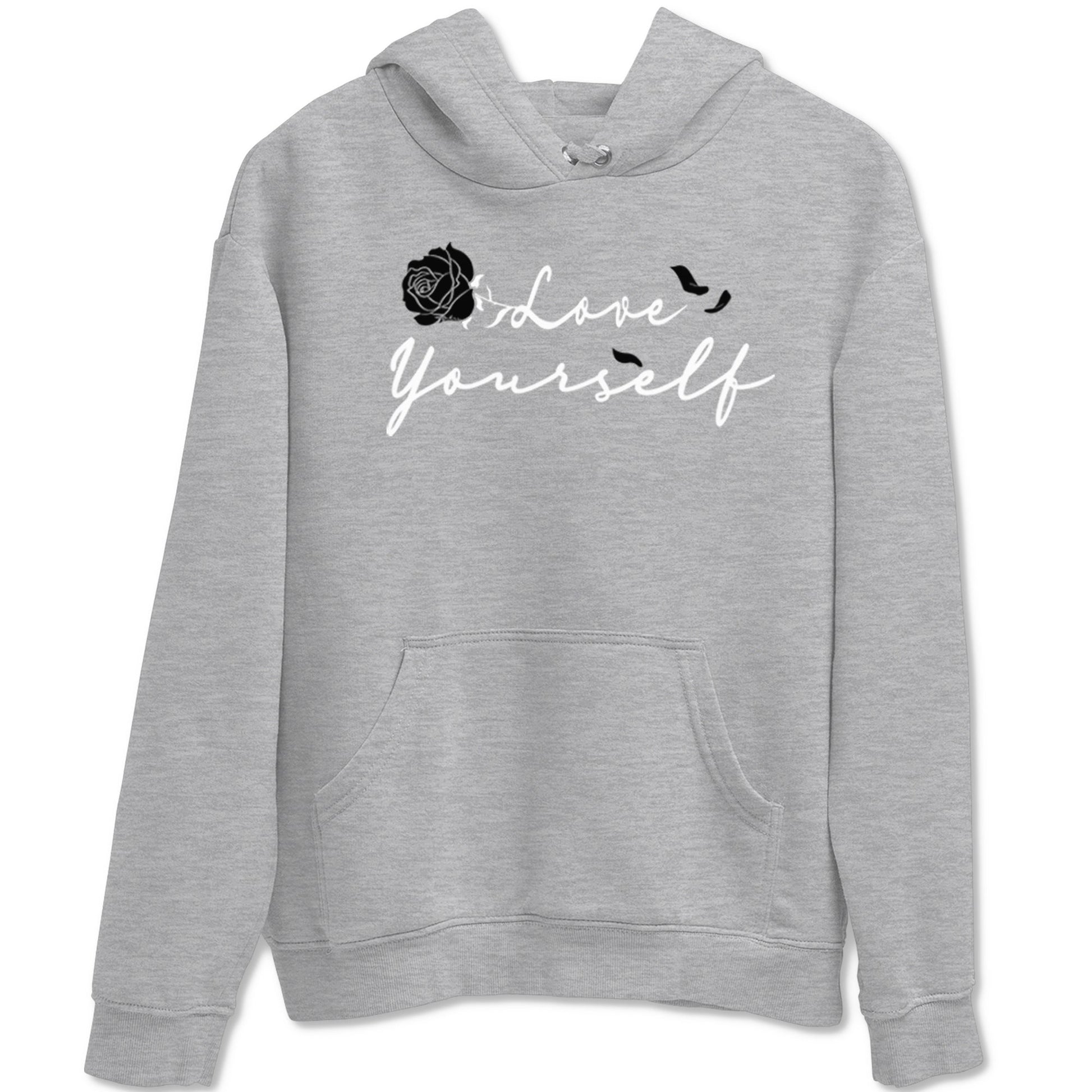1s Black White shirt to match jordans Love Yourself sneaker tees Air Jordan 1 High OG Black White SNRT Sneaker Release Tees unisex cotton Heather Grey 2 crew neck shirt