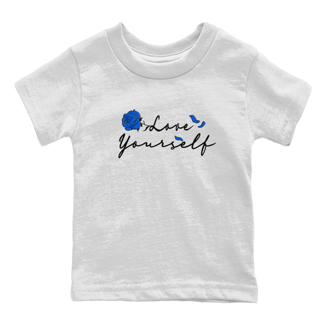 Air Jordan 1 Royal Reimagined shirt to match jordans Love Yourself sneaker tees Air Jordan 1 High OG Royal Reimagined SNRT Sneaker Tees Sneaker Matching Shirt Baby Toddler White 2 T-Shirt