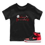 Jordan 1 High OG Satin Bred shirt to match jordans Love Yourself sneaker tees Air Jordan 1 Satin Bred SNRT Sneaker Tees Casual Crew Neck T-Shirt Baby Toddler Black 1 T-Shirt