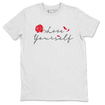 Air Jordan 13 Wolf Grey shirt to match jordans Love Yourself sneaker tees AJ13 Wolf Grey SNRT Sneaker Release Tees Unisex White 2 T-Shirt