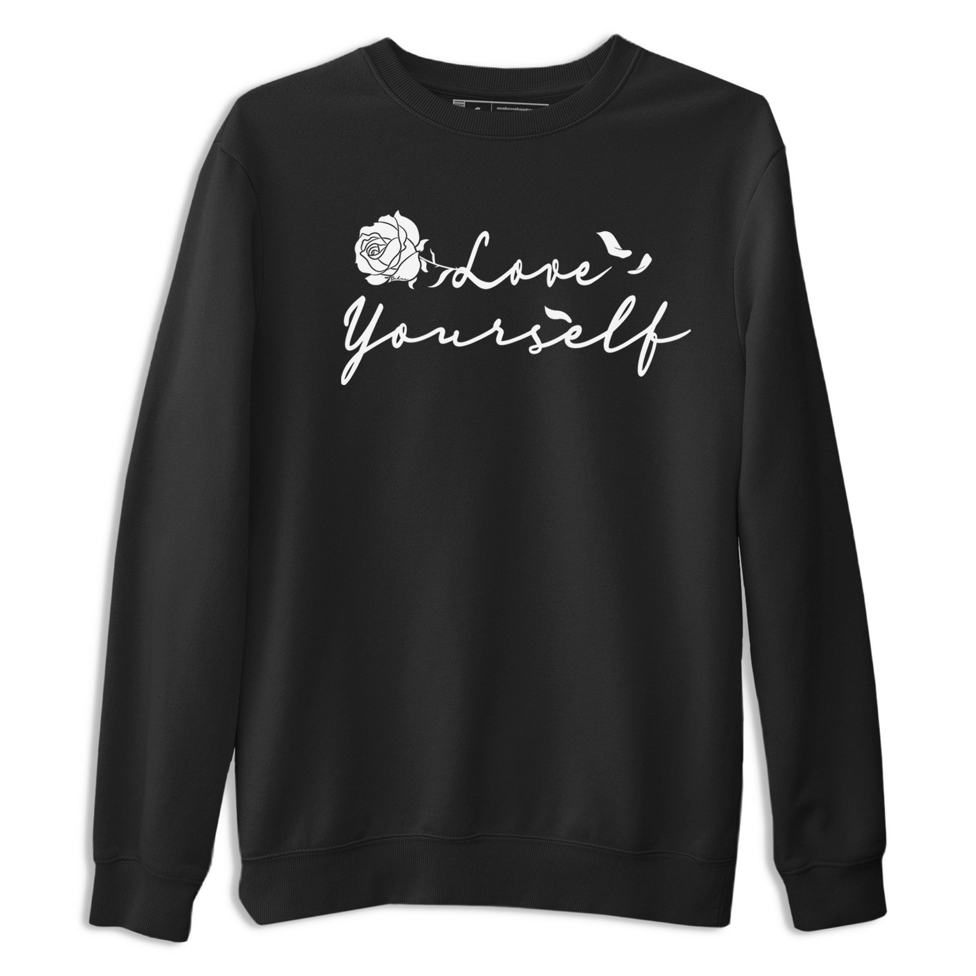14s Panda shirt to match jordans Love Yourself sneaker tees Air Jordan 14 Panda SNRT Sneaker Release Tees unisex cotton Black 2 crew neck shirt