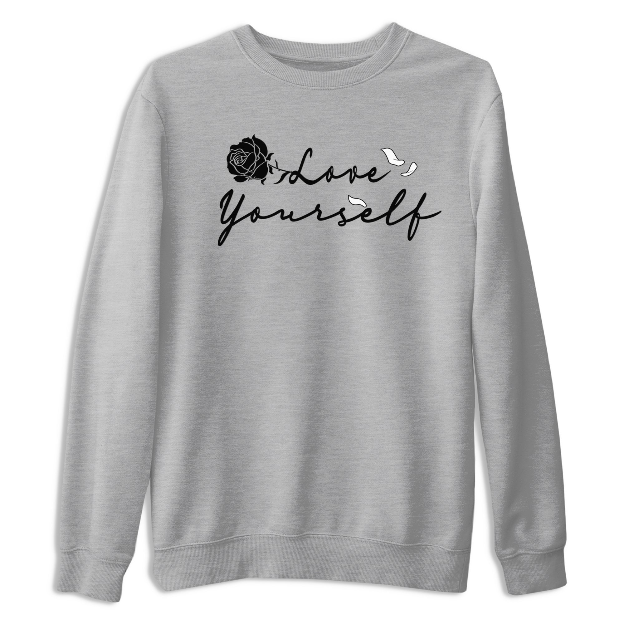 14s Panda shirt to match jordans Love Yourself sneaker tees Air Jordan 14 Panda SNRT Sneaker Release Tees unisex cotton Heather Grey 2 crew neck shirt