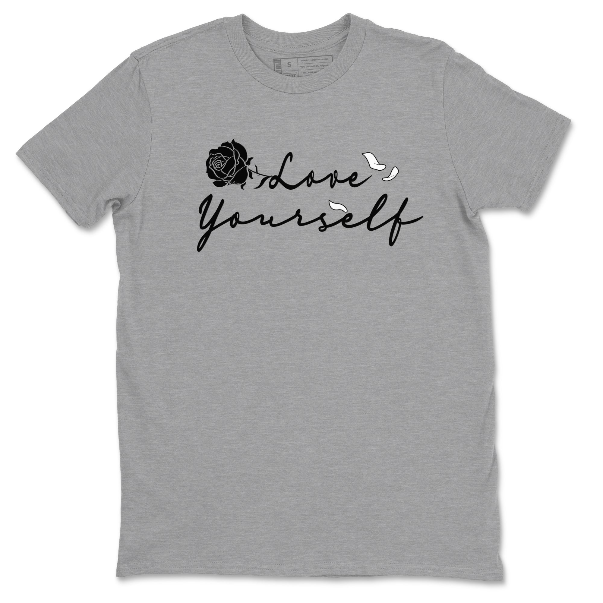 14s Panda shirt to match jordans Love Yourself sneaker tees Air Jordan 14 Panda SNRT Sneaker Release Tees unisex cotton Heather Grey 2 crew neck shirt