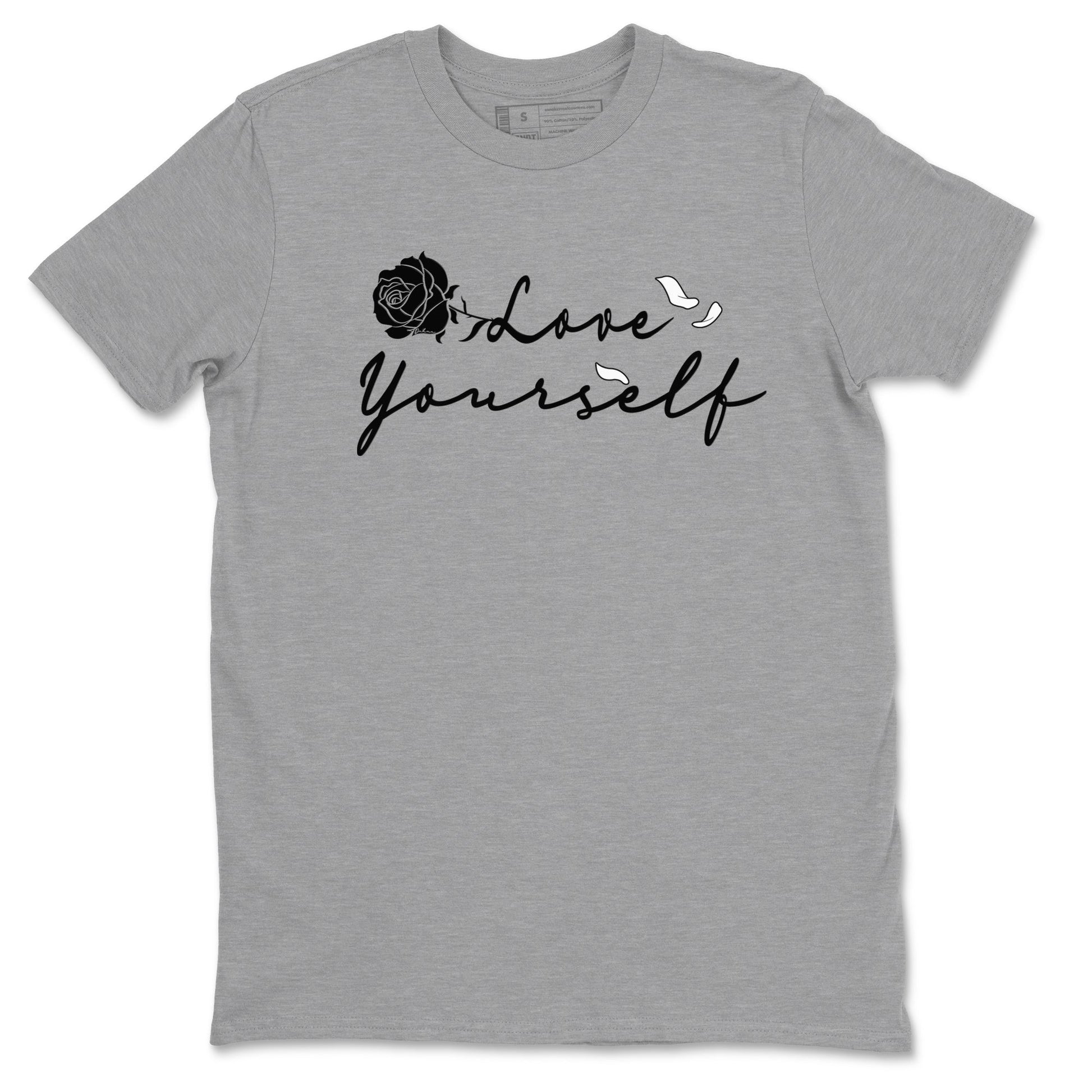 14s Panda shirt to match jordans Love Yourself sneaker tees Air Jordan 14 Panda SNRT Sneaker Release Tees unisex cotton Heather Grey 2 crew neck shirt