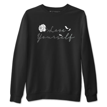 3s Green Glow shirt to match jordans Love Yourself sneaker tees Air Jordan 3 Green Glow SNRT Sneaker Release Tees unisex cotton Black 2 crew neck shirt