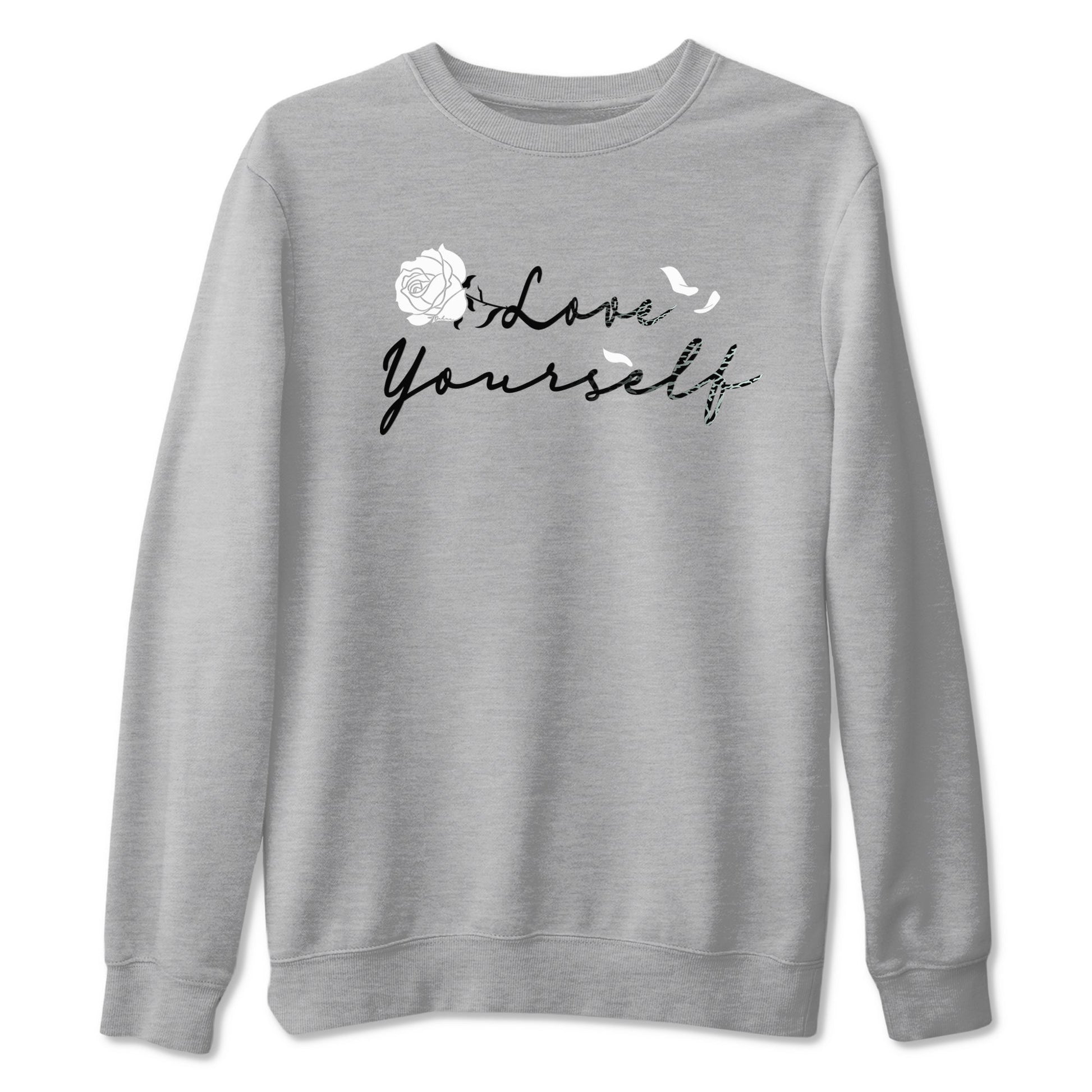 3s Green Glow shirt to match jordans Love Yourself sneaker tees Air Jordan 3 Green Glow SNRT Sneaker Release Tees unisex cotton Heather Grey 2 crew neck shirt