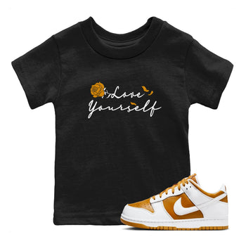Dunks Dark Curry Shirt To Match Jordans Love Yourself Streetwear Fashion Dunk Dark Curry SNRT sneaker release tees baby toddler Black 1 cotton Shirt