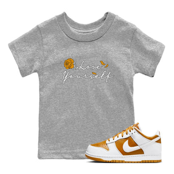 Dunks Dark Curry Shirt To Match Jordans Love Yourself Streetwear Fashion Dunk Dark Curry SNRT sneaker release tees baby toddler Heather Grey 1 cotton Shirt