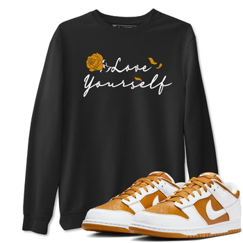 Dunks Dark Curry Shirt To Match Jordans Love Yourself Streetwear Fashion Dunk Dark Curry SNRT Sneaker Release Tees unisex cotton Black 1 crew neck shirt
