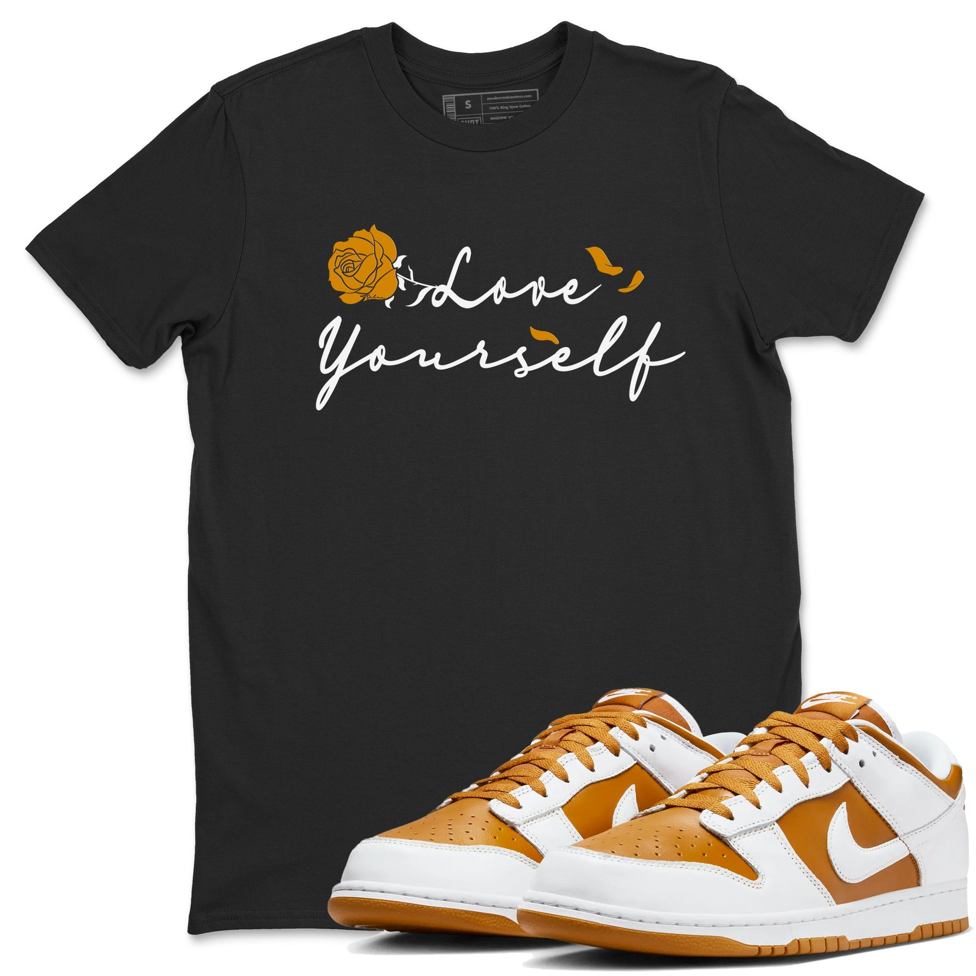 Dunks Dark Curry Shirt To Match Jordans Love Yourself Streetwear Fashion Dunk Dark Curry SNRT Sneaker Release Tees unisex cotton Black 1 crew neck shirt