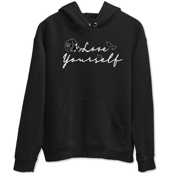 Dunk Low Panda shirt to match jordans Love Yourself sneaker tees Dunk Low Black White SNRT Sneaker Release Tees unisex cotton Black 2 crew neck shirt