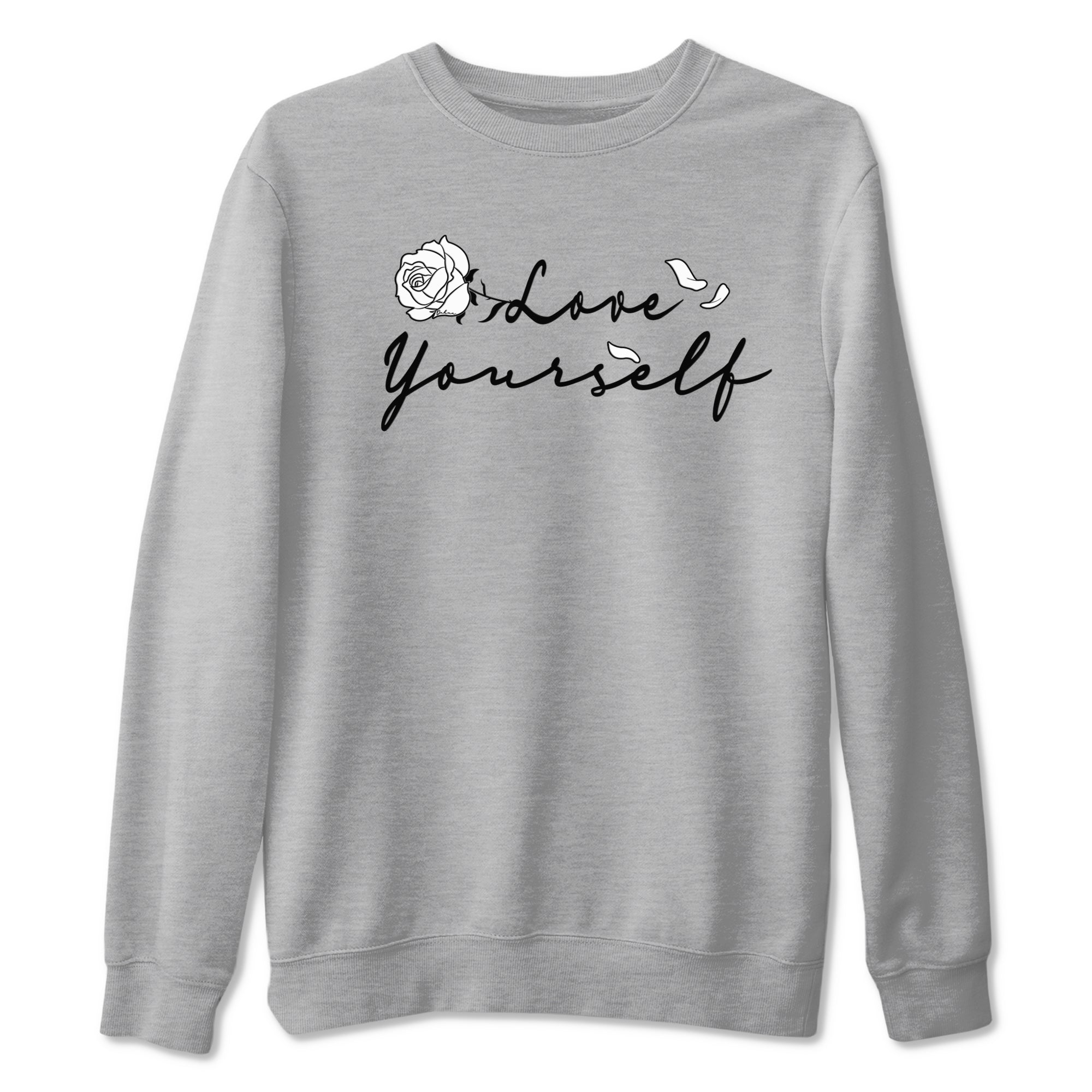 Dunk Low Panda shirt to match jordans Love Yourself sneaker tees Dunk Low Black White SNRT Sneaker Release Tees unisex cotton Heather Grey 2 crew neck shirt
