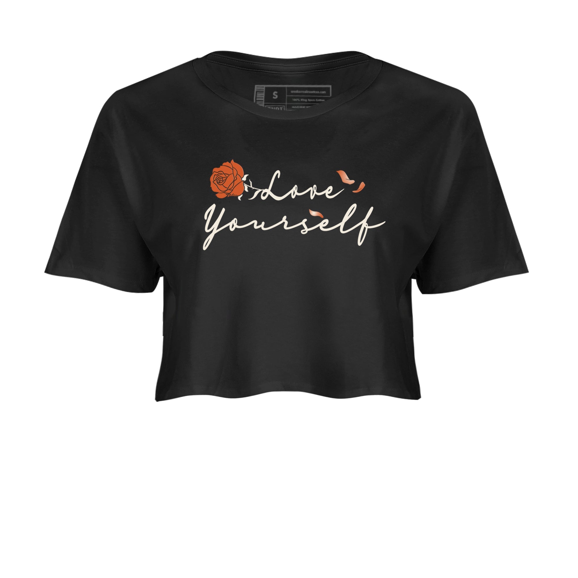 Dunk Low Red Panda shirt to match jordans Love Yourself sneaker tees Dunks Red Panda SNRT Sneaker Tees Sneaker Matching Clothing Brand Black 2 Crop T-Shirt