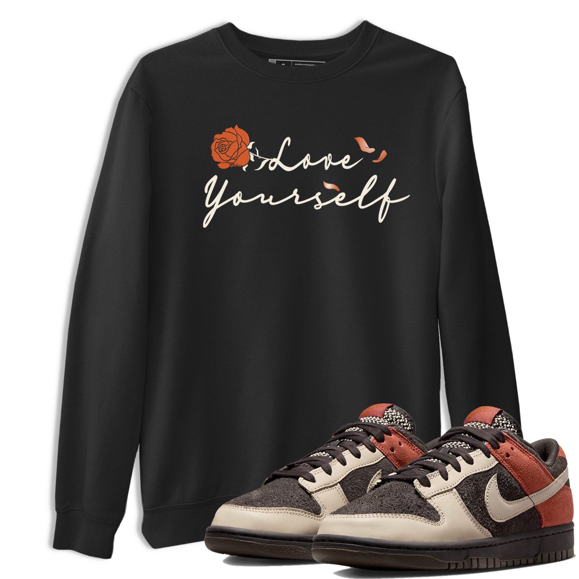 Dunk Low Red Panda shirt to match jordans Love Yourself sneaker tees Dunks Red Panda SNRT Sneaker Tees Sneaker Matching Clothing Brand Unisex Sneaker Tee Black 1 T-Shirt