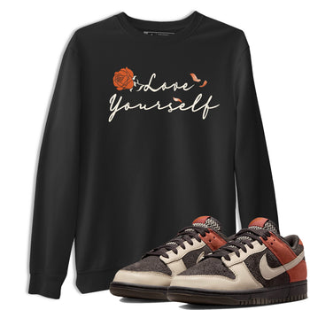 Dunk Low Red Panda shirt to match jordans Love Yourself sneaker tees Dunks Red Panda SNRT Sneaker Tees Sneaker Matching Clothing Brand Unisex Sneaker Tee Black 1 T-Shirt