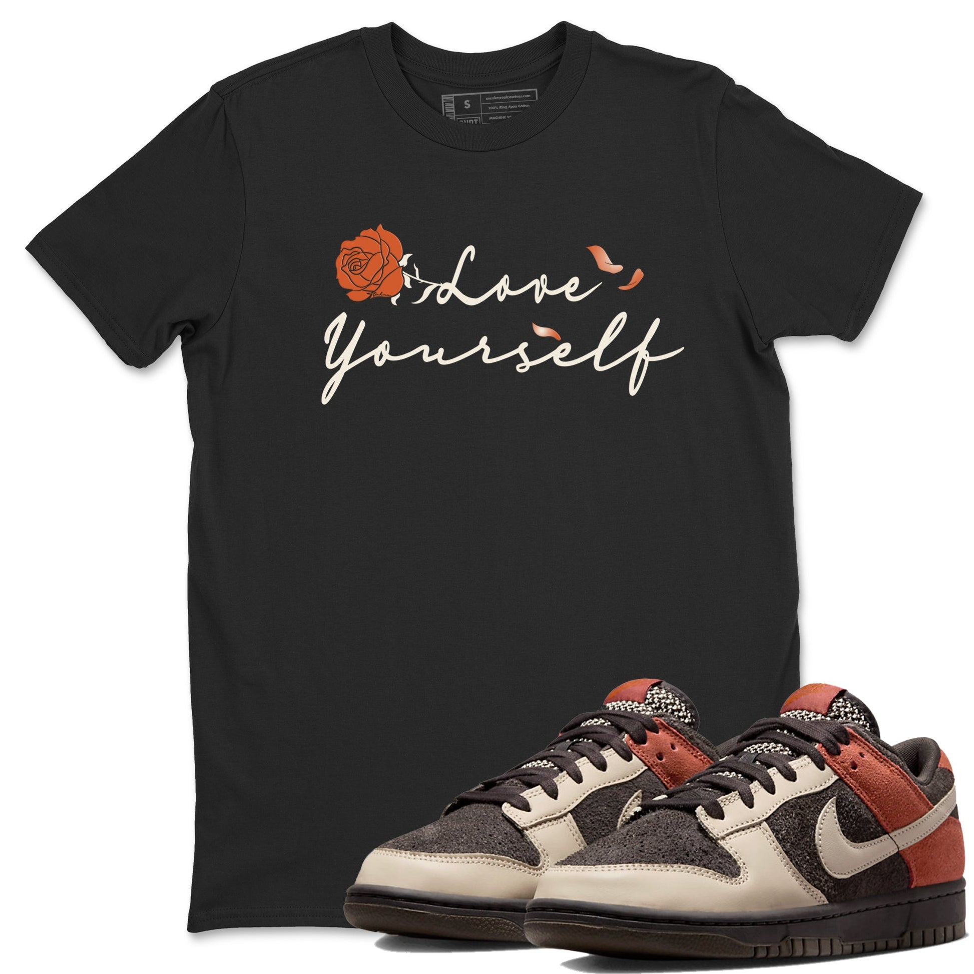 Dunk Low Red Panda shirt to match jordans Love Yourself sneaker tees Dunks Red Panda SNRT Sneaker Tees Sneaker Matching Clothing Brand Unisex Sneaker Tee Black 1 T-Shirt