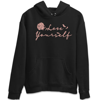 Dunk Low WMNS Rose Whisper shirt to match jordans Love Yourself sneaker tees Dunk Low WMNS Rose Whisper SNRT Sneaker Release Tees Unisex Black 2 T-Shirt