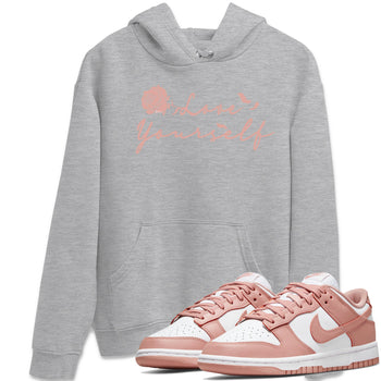 Dunk Low WMNS Rose Whisper shirt to match jordans Love Yourself sneaker tees Dunk Low WMNS Rose Whisper SNRT Sneaker Release Tees Unisex Heather Grey 1 T-Shirt