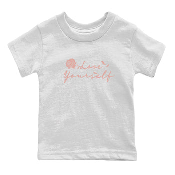 Dunk Low WMNS Rose Whisper shirt to match jordans Love Yourself sneaker tees Dunk Low WMNS Rose Whisper SNRT Sneaker Release Tees Baby Toddler White 2 T-Shirt