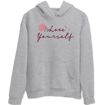 Dunk Valentine's Day shirt to match jordans Love Yourself sneaker tees Special Valentine Shirt Dunk Valentine's Day SNRT Sneaker Release Tees unisex cotton Heather Grey 2 crew neck shirt
