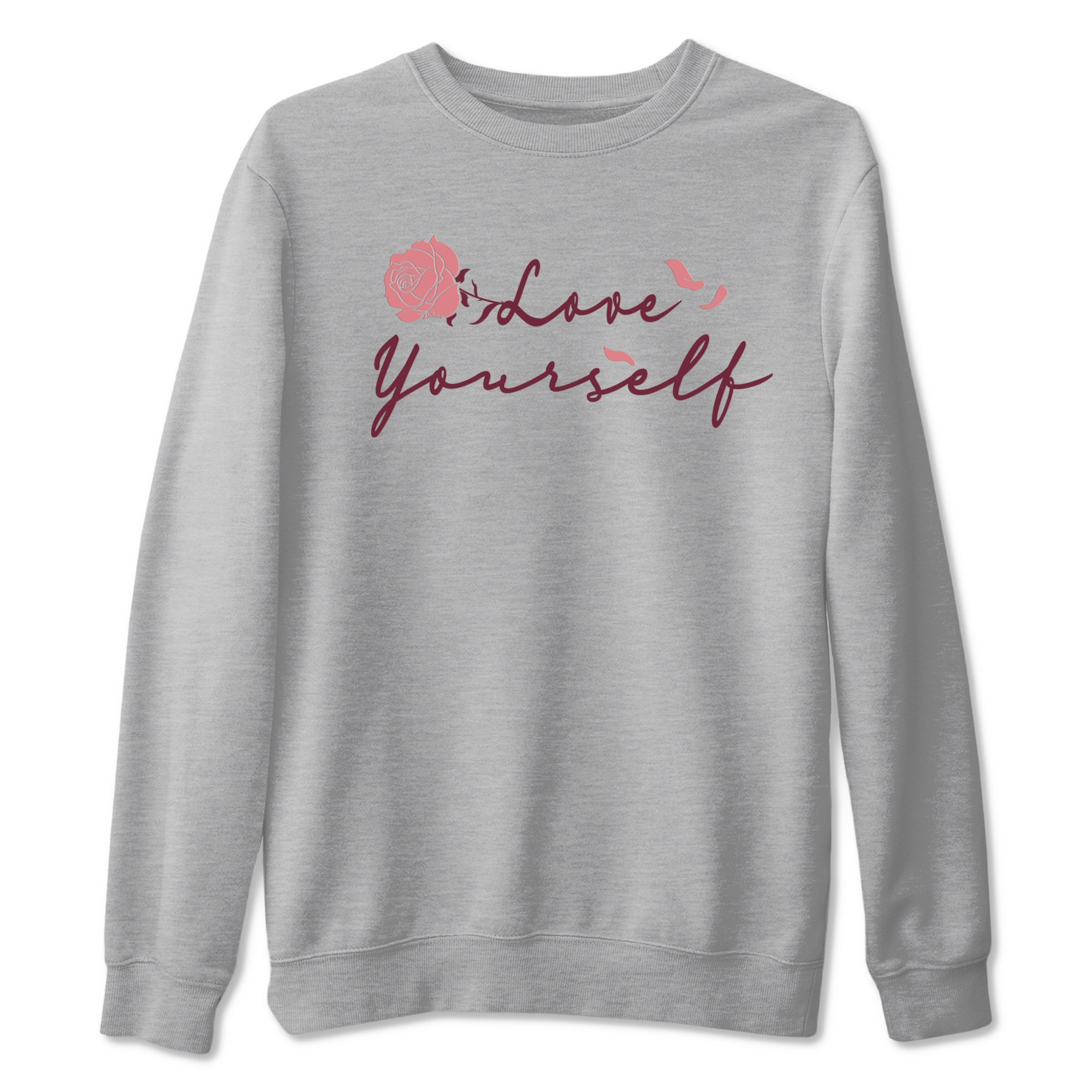 Dunk Valentine's Day shirt to match jordans Love Yourself sneaker tees Special Valentine Shirt Dunk Valentine's Day SNRT Sneaker Release Tees unisex cotton Heather Grey 2 crew neck shirt