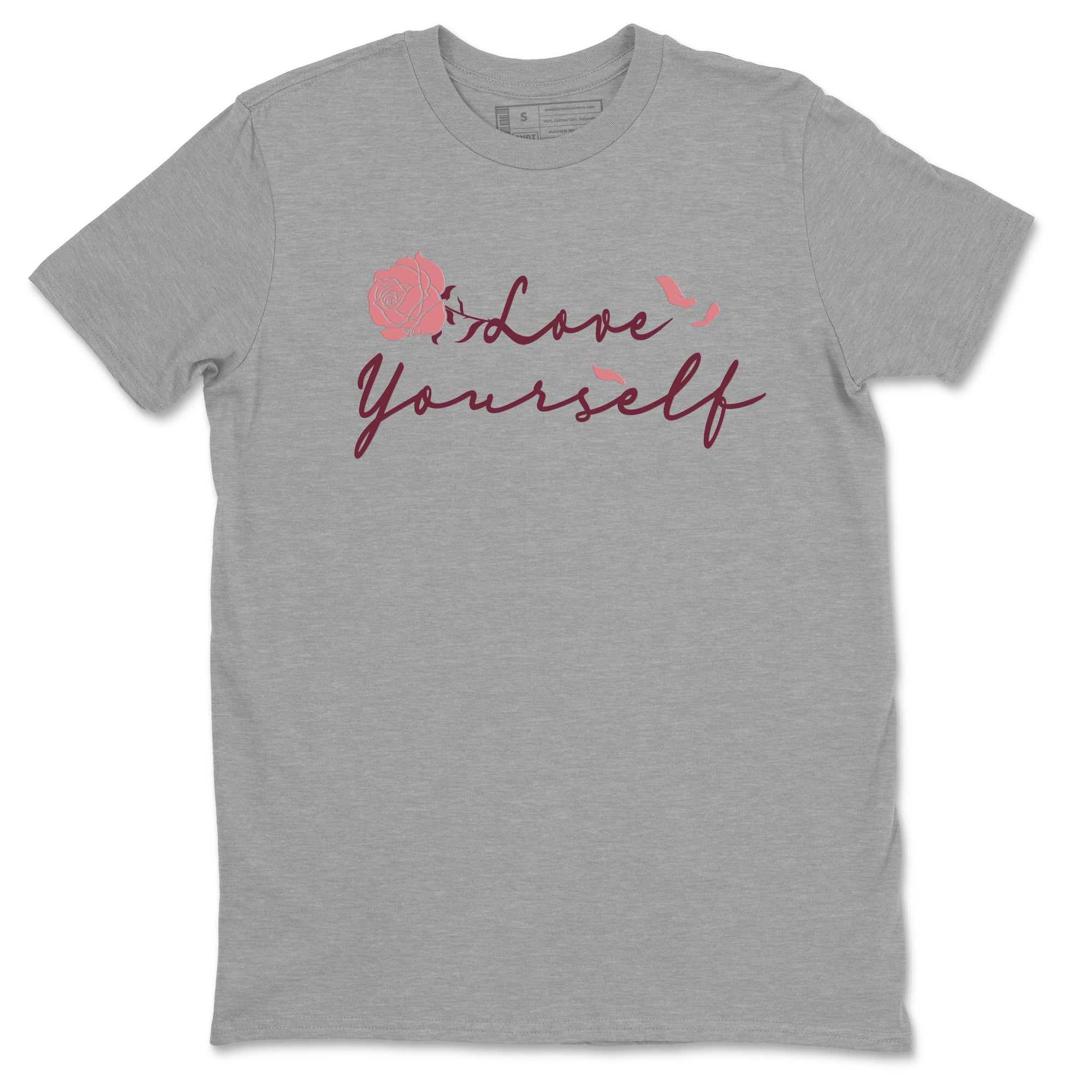 Dunk Valentine's Day shirt to match jordans Love Yourself sneaker tees Special Valentine Shirt Dunk Valentine's Day SNRT Sneaker Release Tees unisex cotton Heather Grey 2 crew neck shirt