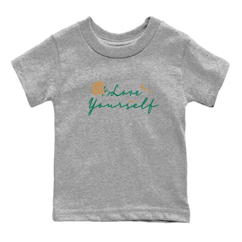 Adidas Samba Collegiate Green Gum shirt to match jordans Love Yourself sneaker tees Samba OG Collegiate Green Gum SNRT Sneaker Release Tees Baby Toddler Heather Grey 2 T-Shirt