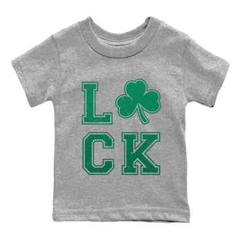 Jordan 13 Lucky Green Sneaker Match Tees LUCK Sneaker Tees Jordan 13 Lucky Green Sneaker Release Tees Kids Shirts