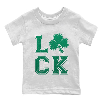 Jordan 13 Lucky Green Sneaker Match Tees LUCK Sneaker Tees Jordan 13 Lucky Green Sneaker Release Tees Kids Shirts