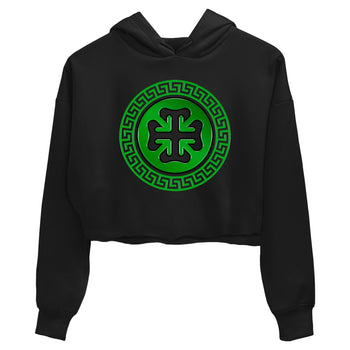Air Jordan 5 Lucky Green shirt to match jordans Lucky Emblem sneaker tees AJ5 Lucky Green SNRT Sneaker Release Tees Black 2 Crop T-Shirt