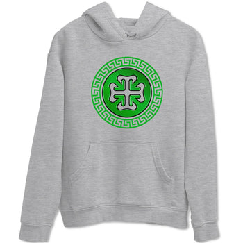 Air Jordan 5 Lucky Green shirt to match jordans Lucky Emblem sneaker tees AJ5 Lucky Green SNRT Sneaker Release Tees Unisex Heather Grey 2 T-Shirt